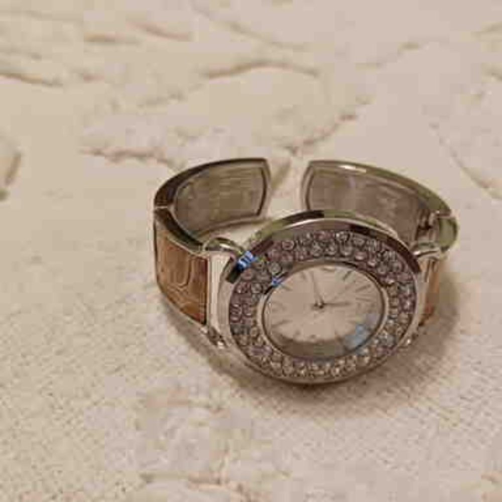Bangle Watch with Rhinestones - Picture 2 of 3